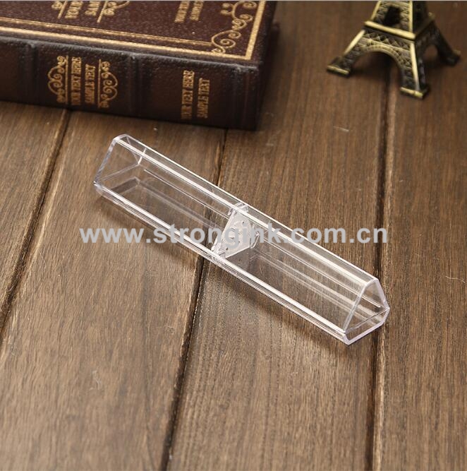 PBP-3 Clear triangular Plastic Display Pen box