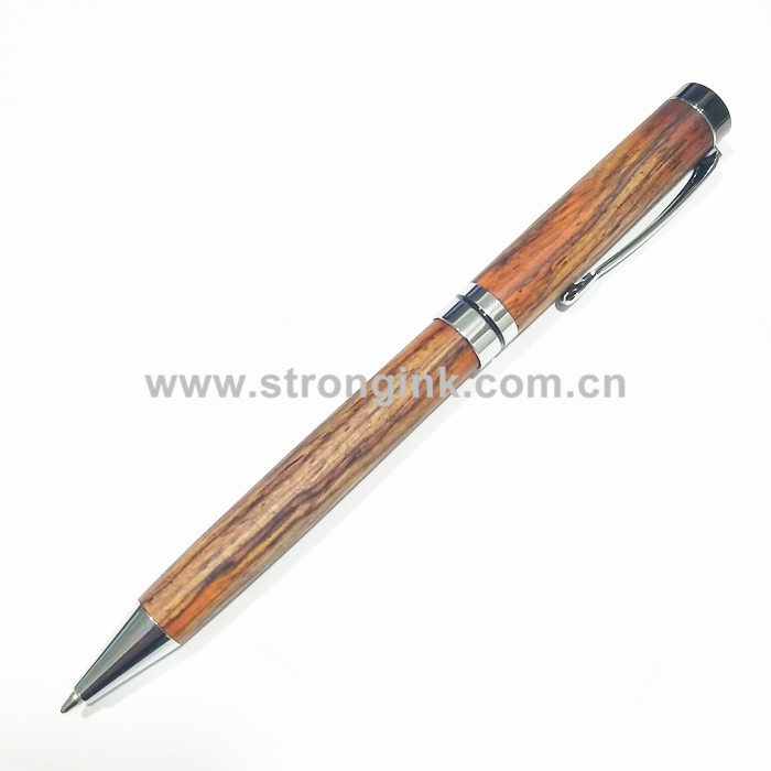 PKM-1-CH Twist Ballpoint pen Kits For Turning Chromed Color with Gunmetal Top Cap
