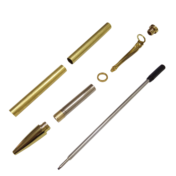 20 x Gold Slimline Pen Turning Kits 