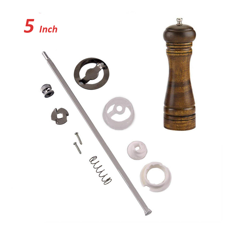 5 Inch Long Pack of 5 aluminium alloy square shafts Replacements for Pepper Mill Kits