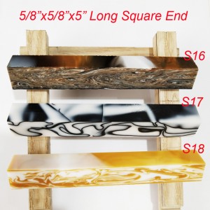 5/8“x5”Square End Acrylic Pen Blanks