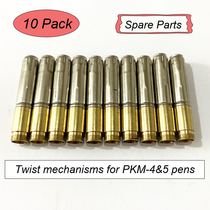 10 Pack Twist mechanisms for PKM-4 And PKM-5 pens