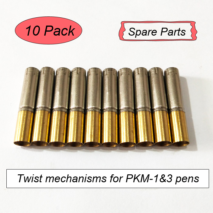 10 Pack Twist mechanisms for PKM-1 And PKM-3 pens