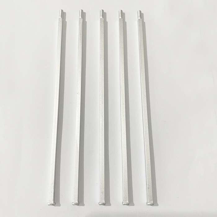 8 Inch Long Pack of 5 aluminium alloy square shafts Replacements for Pepper Mill Kits