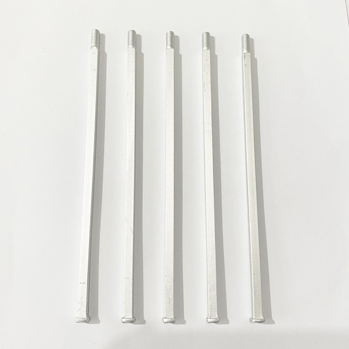 5 Inch Long Pack of 5 aluminium alloy square shafts Replacements for Pepper Mill Kits