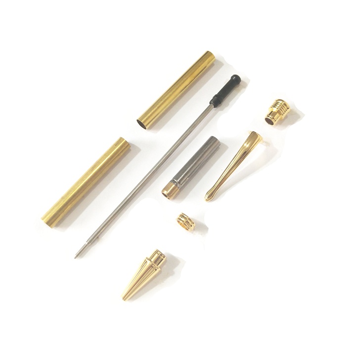 Cheap Secondary Quality Slimline Pen Kits for Practice Students' Woodturning Class