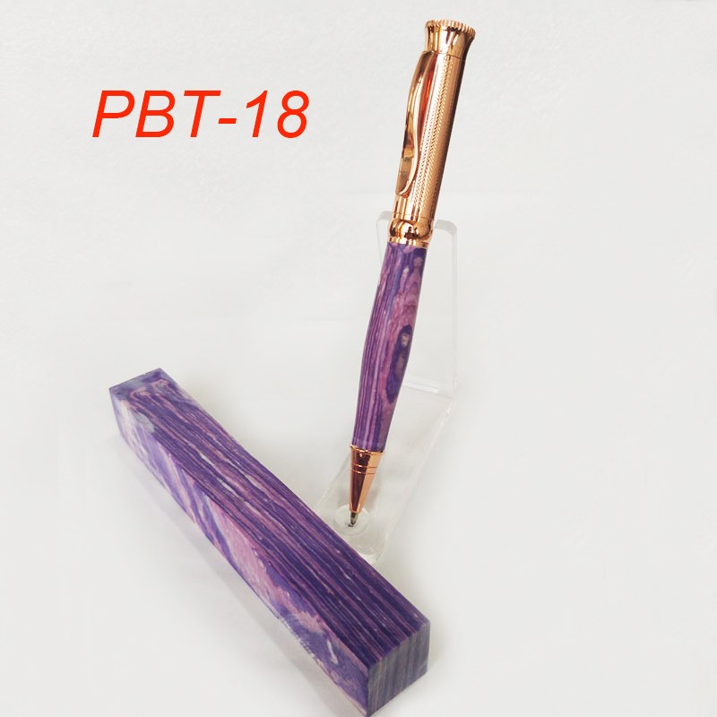 PBT-18 Turquoise Stone 3/4"x3/4"x5" Pen Blank