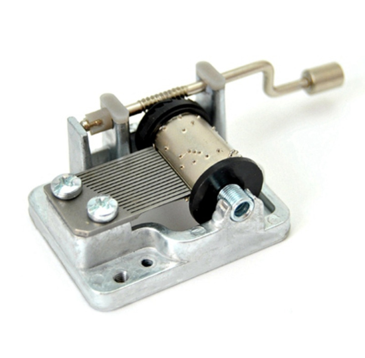 Handcrank Mechanical Mini DIY 18 Tones Music Box Movement Toy Gift Craft