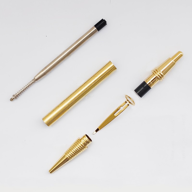 New  Click Type 9.5mm（3/8“”） Pen Kits -in Gold Finish