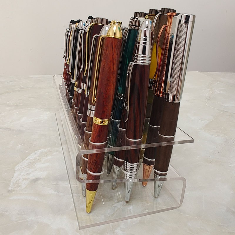PS24-1 Acrylic S Shape Pen Stands / Displays - For 24 pens