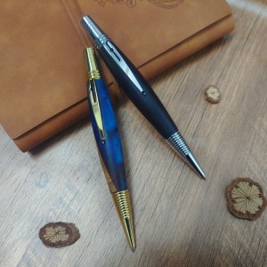 PKM-7 New  Type 9.5mm（3/8"） Pen Kits Twist Type -in Gold Finish