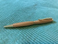 Very happy with first turned pen from you guys!
Used hard wood Cotoneaster from backyard!
Thanks
Gre ...