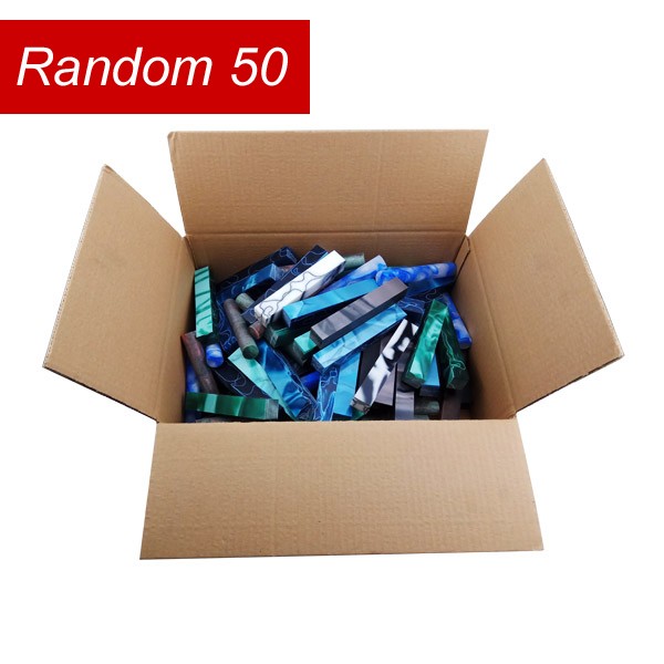 Free shipping Random color 50 Pack acrylic Pen blanks
