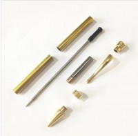 Streamline gold kit assembly photos using Lignum Vitae blank.