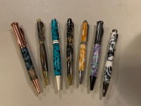 These Strongink pens made with assorted acrylic blanks turned out truly gorgeous.