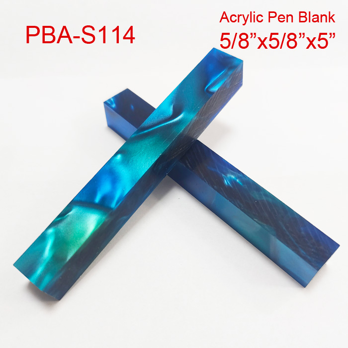 5/8“x5”Square End Acrylic Pen Blanks S114