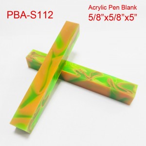 5/8“x5”Square End Acrylic Pen Blanks S112