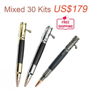 Bolt action Pen Kits in Random Color Total 30 Kits US$179 FREE SHIPPING