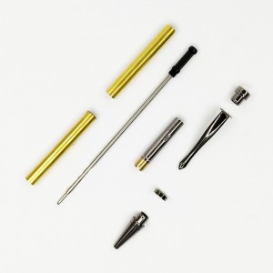 PKSL-3 Slimline Dark Gun Metal Twist Pen Kit