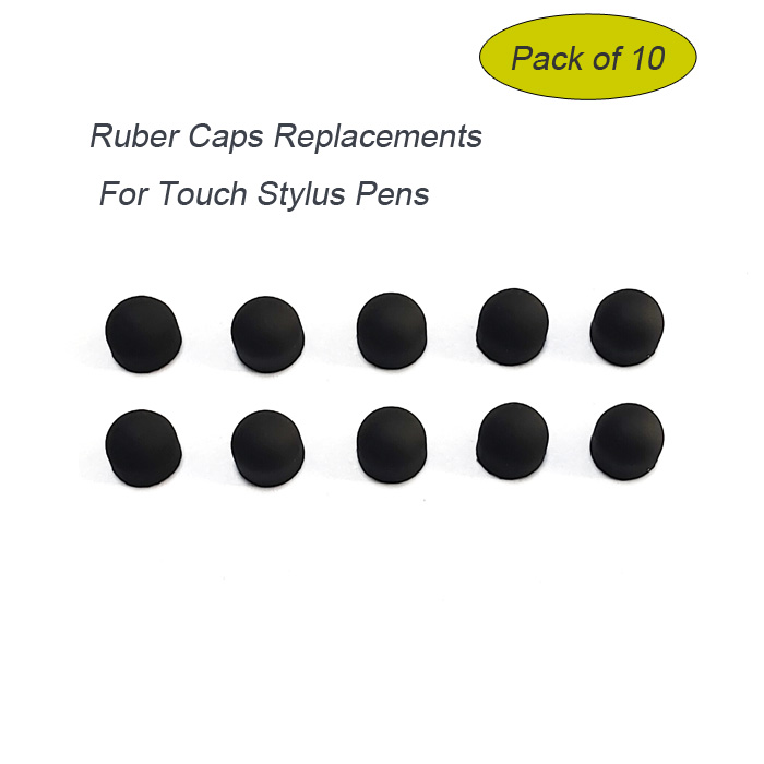 Rubber Replacement Caps for Touch Stylus  Pen Pack of 10
