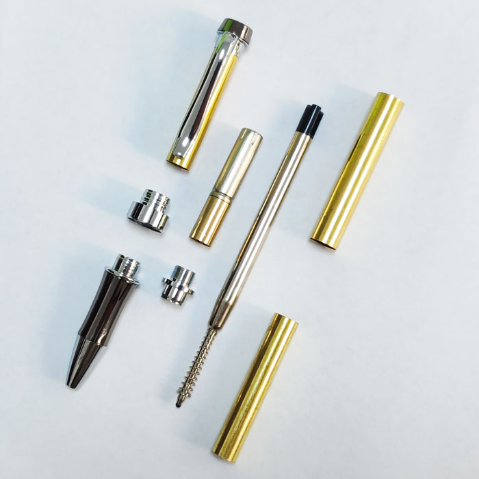 PKM-3 Twist Pen Making Kits Gold Chromed Finish