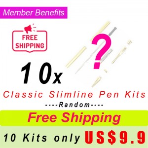 Member Benefit  Random 10 Classic Slimline Pen Kits US$9.9 Free Shipping