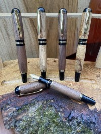Black Walnut and Oak Churchill Pen kits