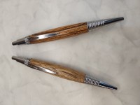 New Click Type 9.5mm（3/8"） Pen Kits -in Chrome Finish . Bocote and Tiger wood