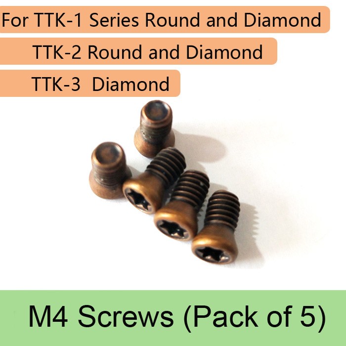 Pack of 5 Screws Replacement For turning tool kit TTK-1 Round and Diamond TTK-2 Round and Diamond TTK-3 Diamond