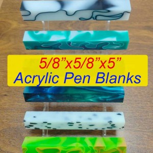 5/8“x5”Square End Acrylic Pen Blanks S112