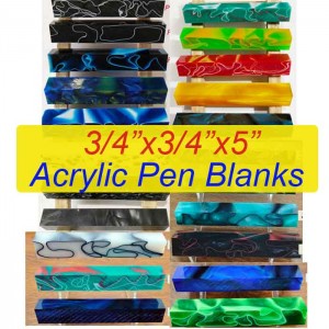 Acrylic Pen Blanks 3/4“x3/4”x5“