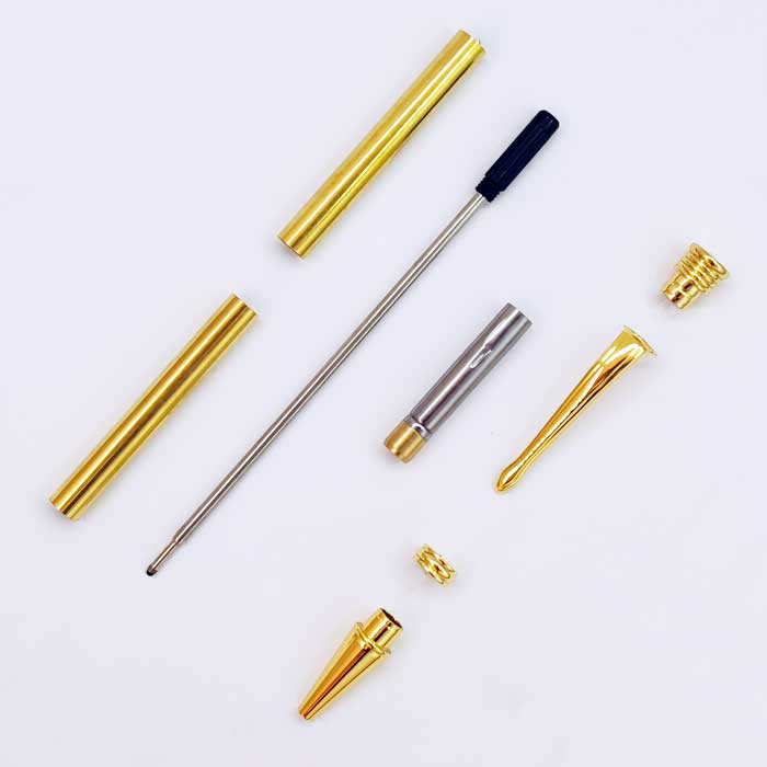 PKSL-6 Slimline Gold Twist Pen Kit