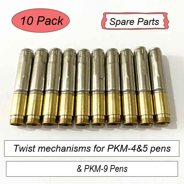 10 Pack Twist mechanisms for PKM-4 And PKM-5& PKM-9 pens